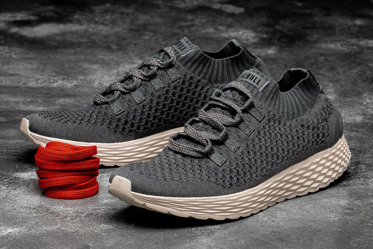 Nobull Knit Runner Women's Running Shoes Dark Grey White | Australia (VH5649)